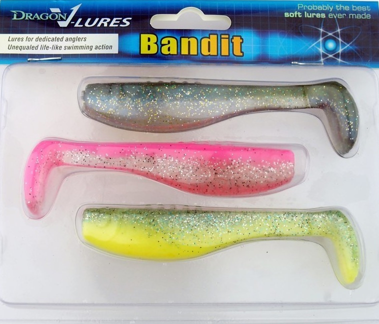 

Приманка силиконовая Dragon Bandit 4/10 см 3шт (CHE-BD40-MIX3)