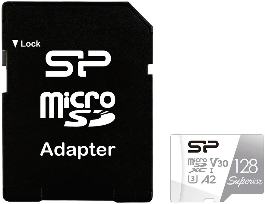 

Карта памяти Silicon-Power microSD 128GB Superior Pro A2 microSDXC Class 10 UHS-I U3 Colorful 100/80 Mb/s (SD адаптер), Карта памяти Silicon-Power microSD 128GB Superior Pro A2 microSDXC Class 10 UHS-I U3 Colorful 100/80 Mb/s (SD адаптер) SP128GBSTXDA2V20