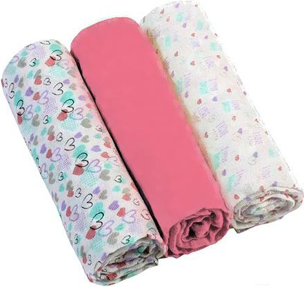 

Пеленка BabyOno Муслиновые. Супер мягкие 348/02 3шт розовый