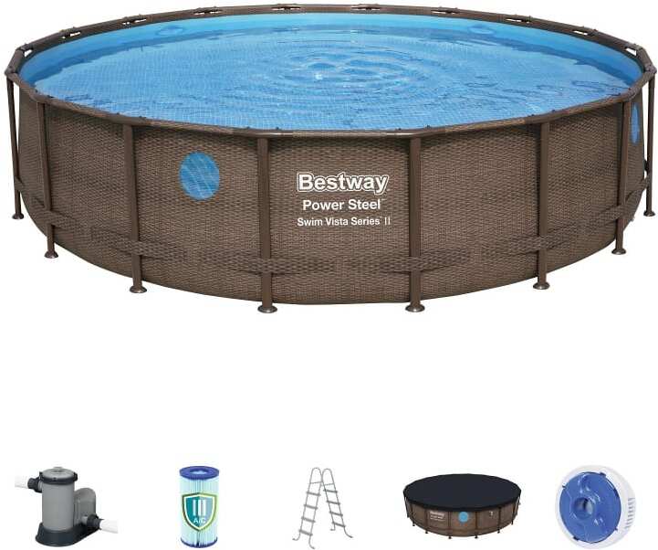 

Каркасный бассейн Bestway 549x122 с фильр - насосом,тентом и лестницей [56977], Каркасный бассейн Bestway 549x122 с фильр - насосом,тентом и лестницей 56977