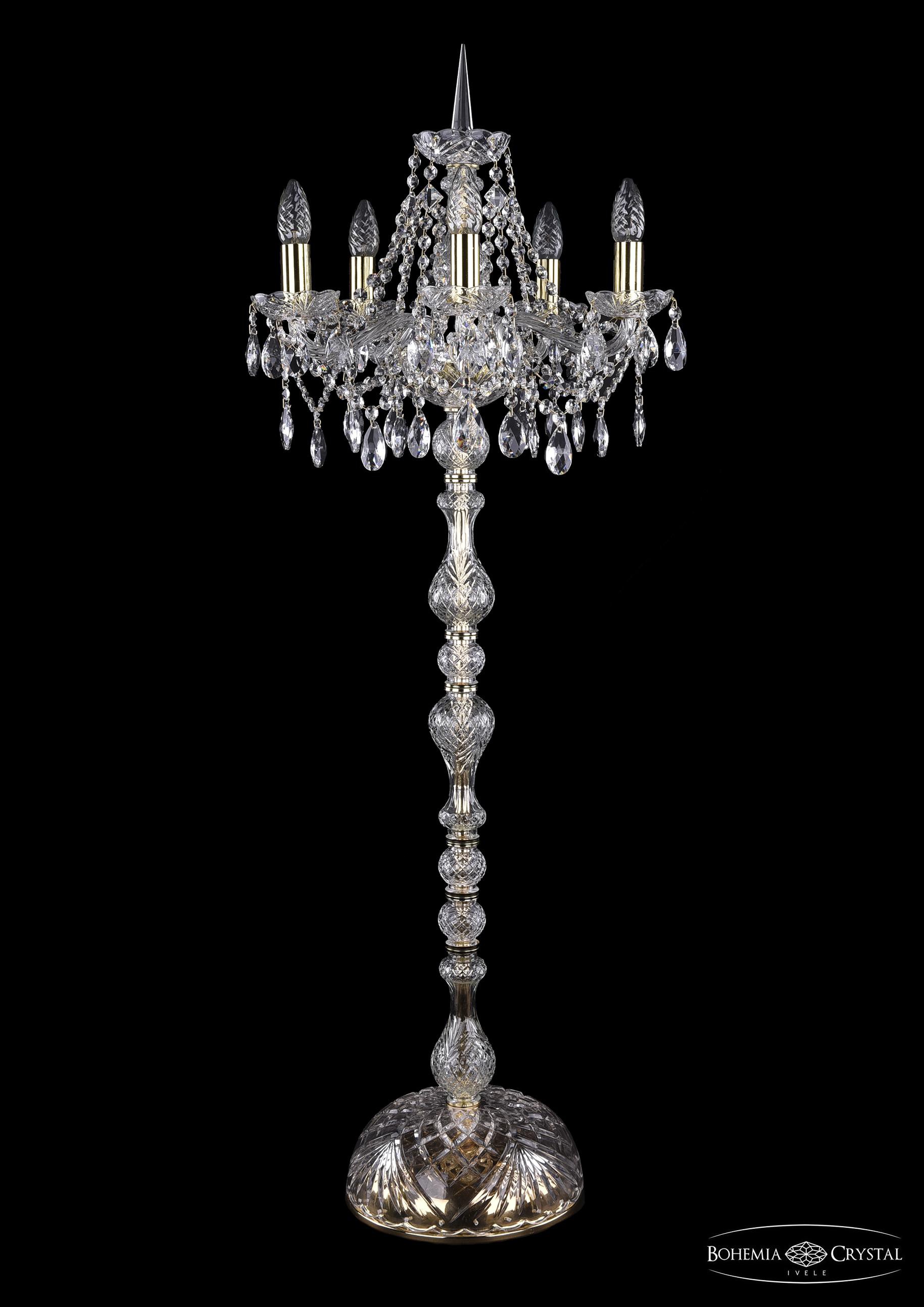 

Торшер Bohemia Ivele Crystal 1413T1/5/200-160/G