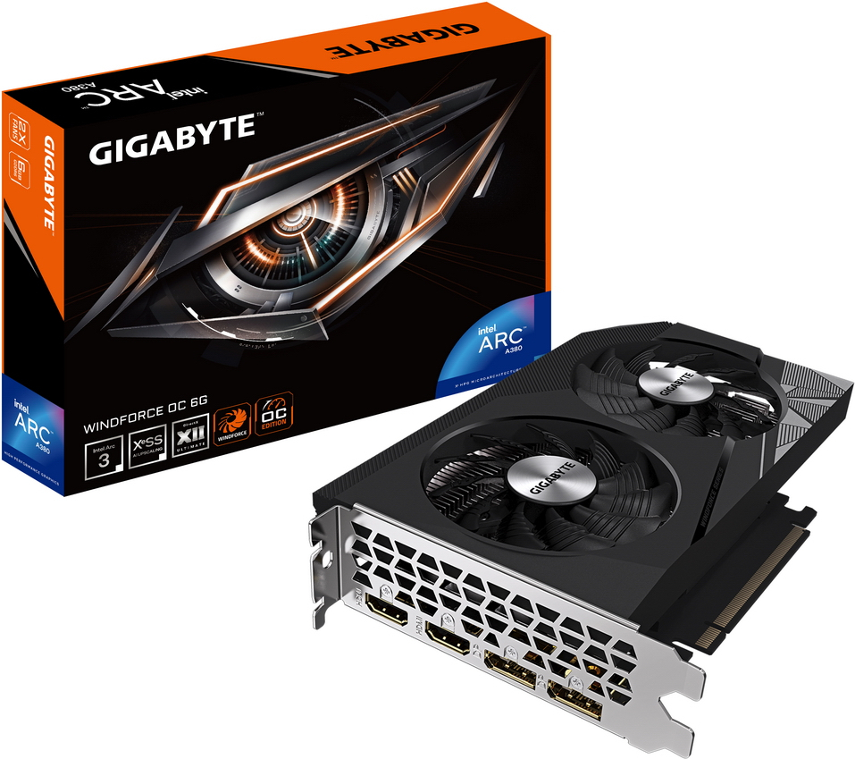 

Видеокарта GigaByte A380 WINDFORCE OC 6GB (GV-IA380WF2OC-6GD)