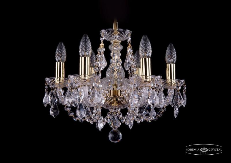 

Подвесная люстра Bohemia Ivele Crystal 1406/6/141/G/Leafs