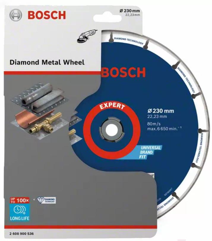 

Алмазный диск Bosch 230х22 мм по металлу [2608900536], Алмазный диск Bosch 230х22 мм по металлу 2608900536