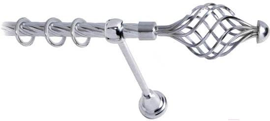 

Карниз Lm Decor Вираж 098 1р витой 1.8м хром, Вираж 098 1р витой 16мм 1.8м