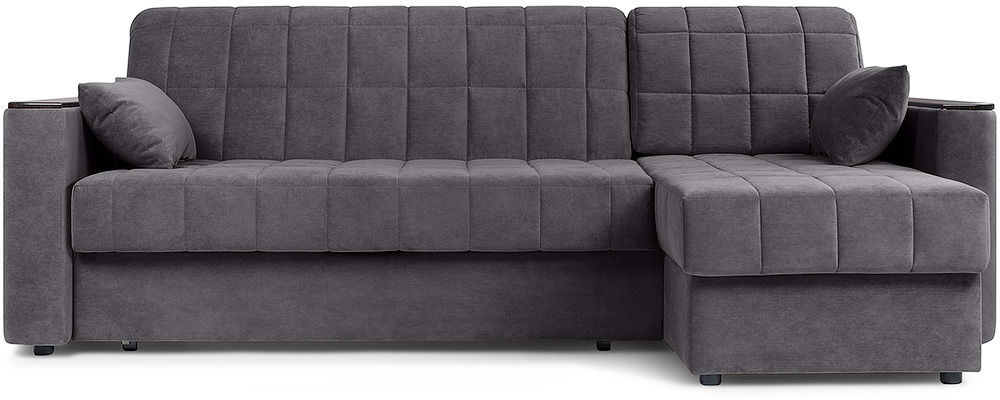

Диван Woodcraft Угловой Мурано Velvet Grafit, Угловой Мурано Velvet