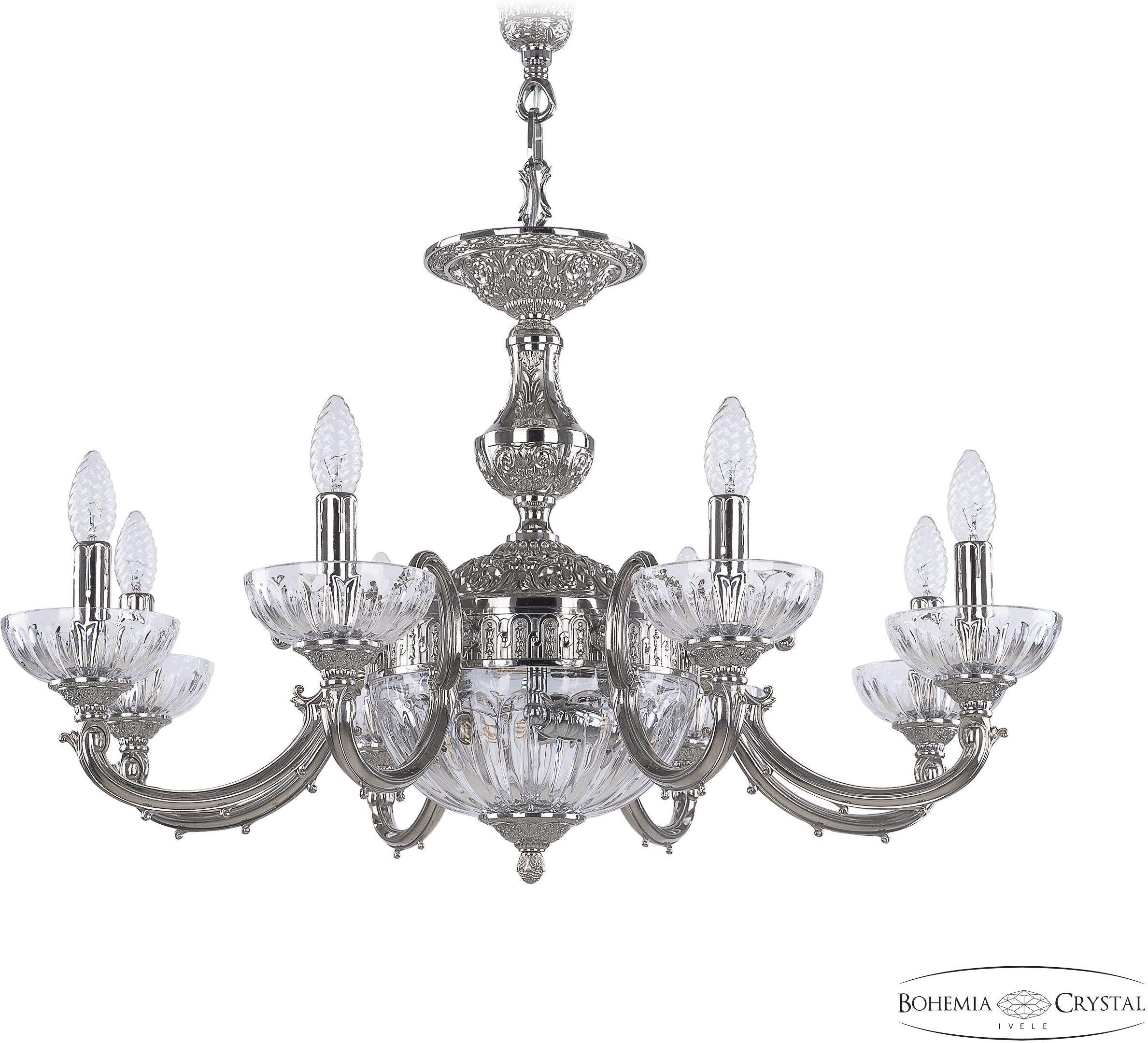 

Подвесная люстра Bohemia Ivele Crystal 72209P/8/210 Ni P Clear/M-1H