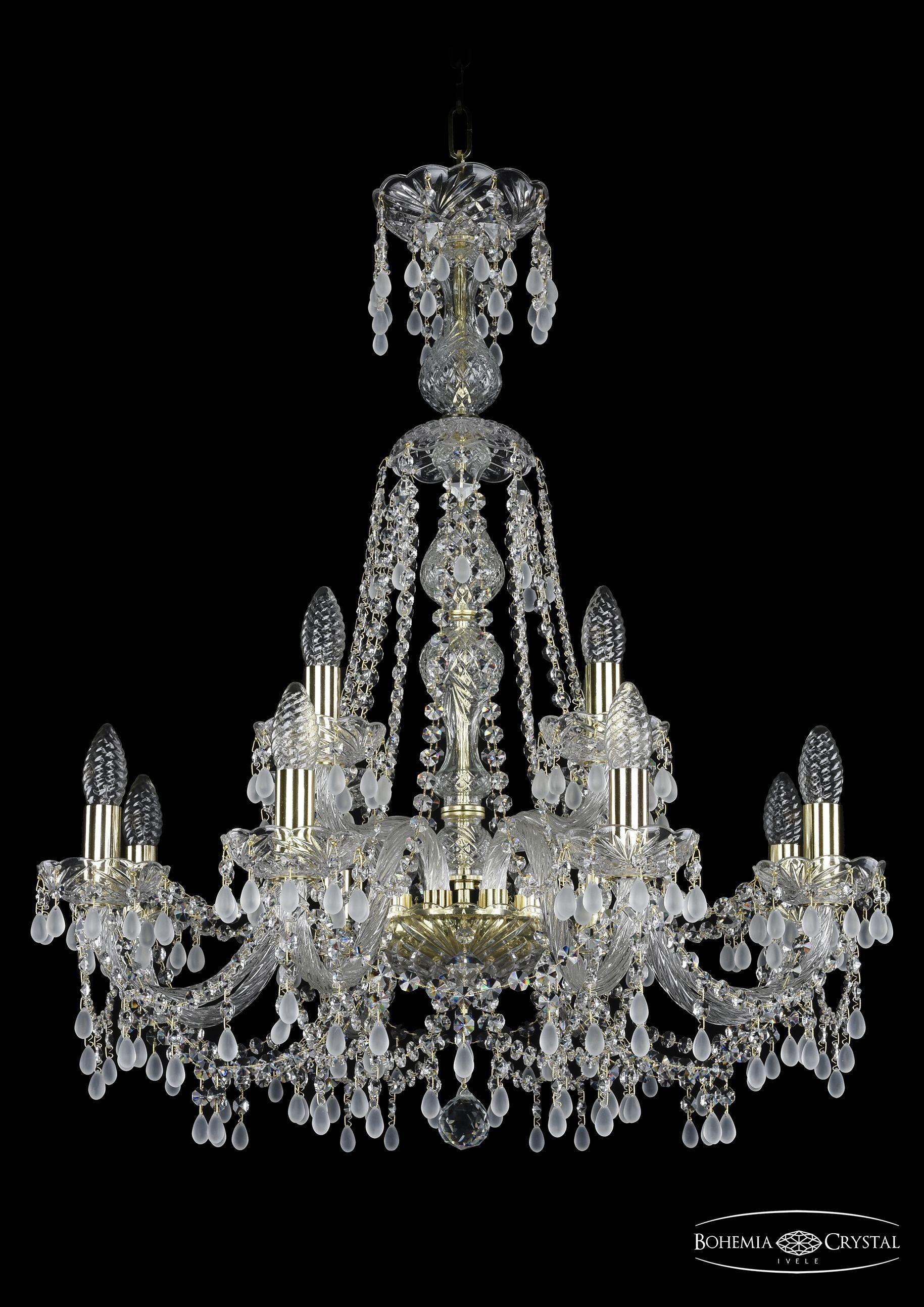 

Подвесная люстра Bohemia Ivele Crystal 1410/8+4/240/XL-80/G/V0300