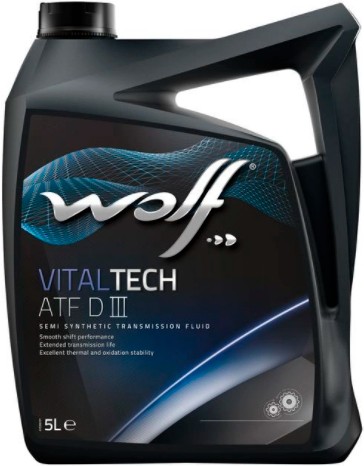 

Трансмиссионное масло WOLF VitalTech Multi Vehicle ATF / 3010/5 (5л), Трансмиссионное масло Wolf VitalTech Multi Vehicle ATF 5л 3010/5