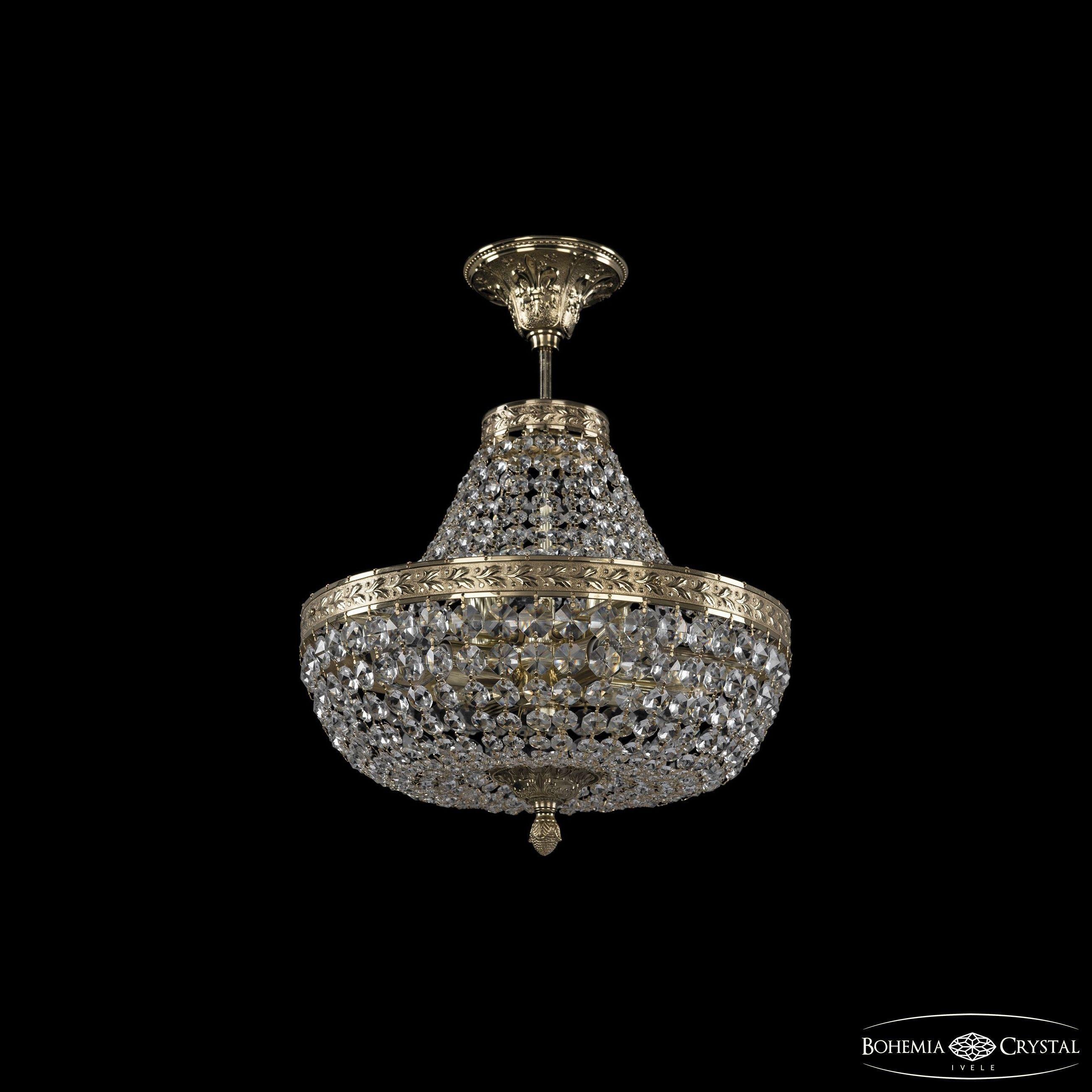 

Люстра на штанге Bohemia Ivele Crystal 19111/H1/35IV G C1