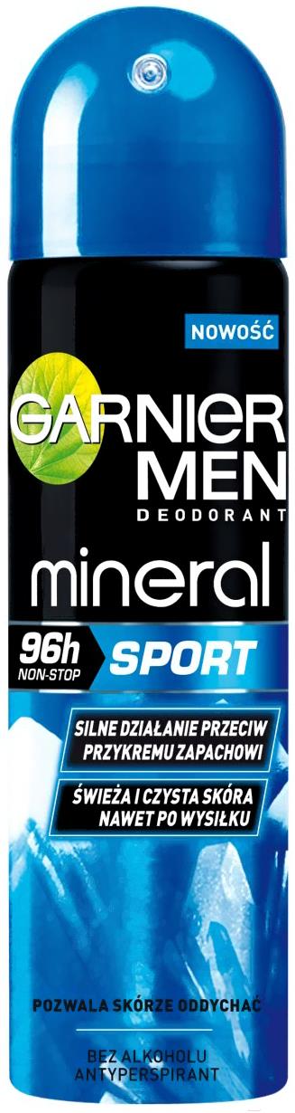

Дезодорант-спрей Garnier Mineral Men Спорт (150мл), Mineral Men Спорт 150мл