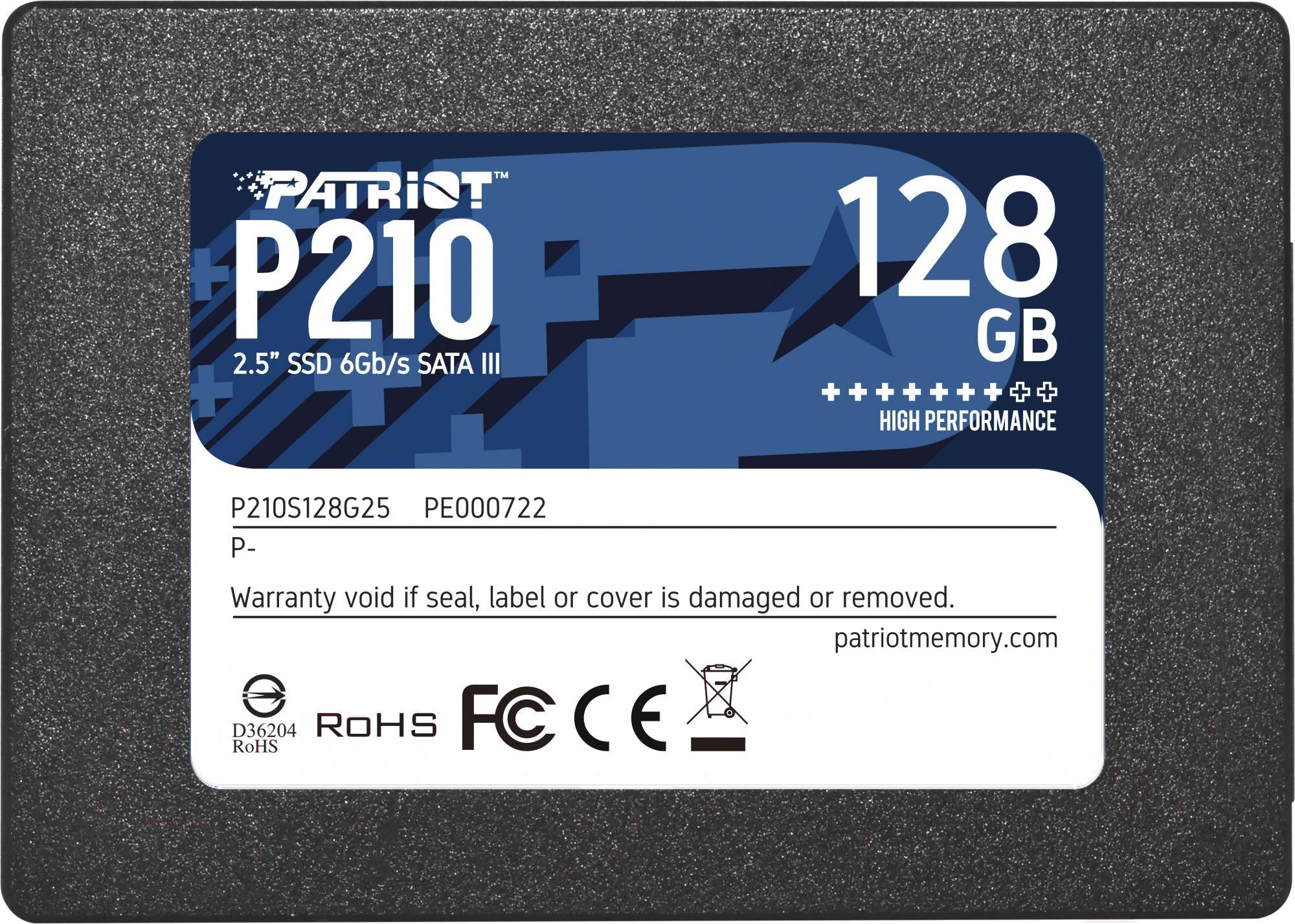

SSD диск Patriot 128GB P210 [P210S128G25], SSD Patriot P210 128GB P210S128G25