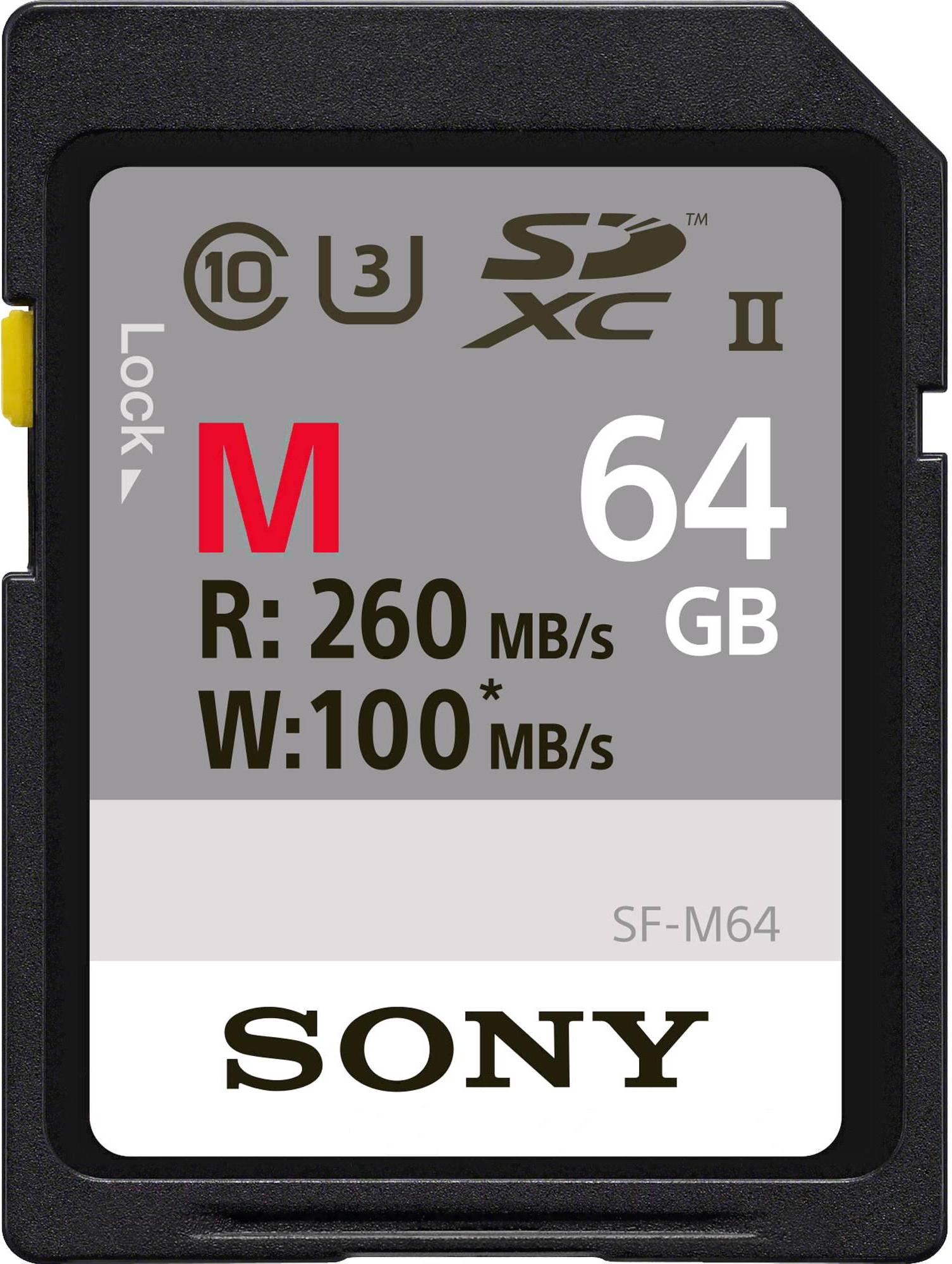 

Карта памяти Sony UHS-II 64Gb (SF64M), UHS-II 64Gb