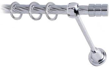 

Карниз Lm Decor Цилиндр 088 1р витой 3м хром, Цилиндр 088 1р витой 16мм 3.0м