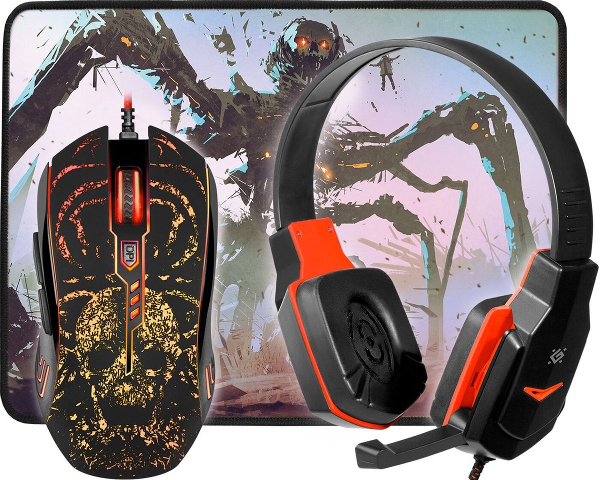 

Набор периферии Defender Nemesida MHP-128 [52128], Комплект мышь с ковриком + наушники Defender Nemesida MHP-128 (52128)