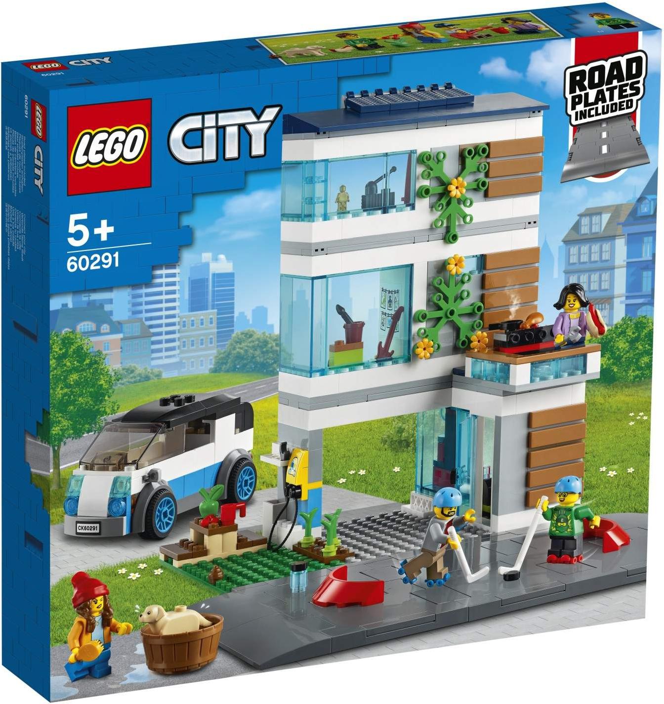 

Конструктор LEGO City Современный дом для семьи [60291], City Современный дом для семьи