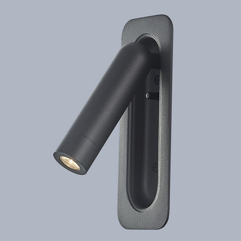 

Бра Mantra WALL READING LIGHT RECESSED 3W Black [6816], WALL READING LIGHT RECESSED 3W