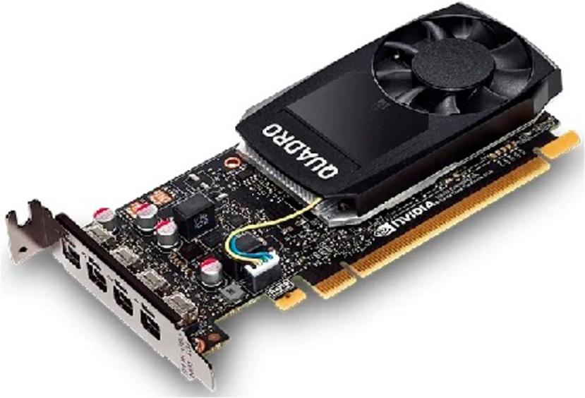 

Видеокарта Nvidia Dell PCI-E Quadro P1000 Quadro P1000 4096Mb 128bit GDDR5/mDPx4 oem low profile [490-BDXO], NVIDIA Quadro P1000 4GB DDR5