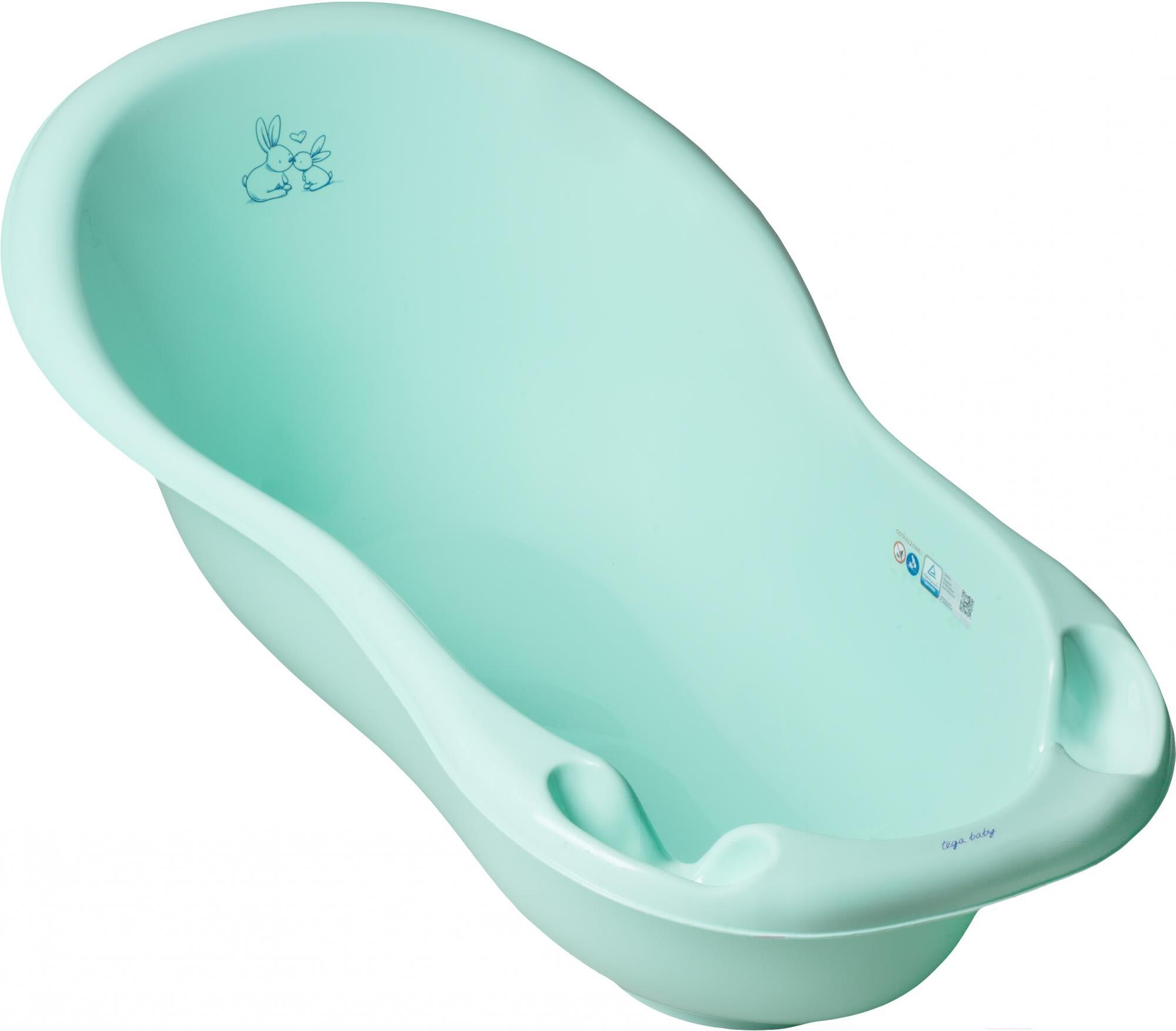 

Ванна Tega LITTLE BUNNIES Кролики овальная со сливом мятный (KR-005-105)