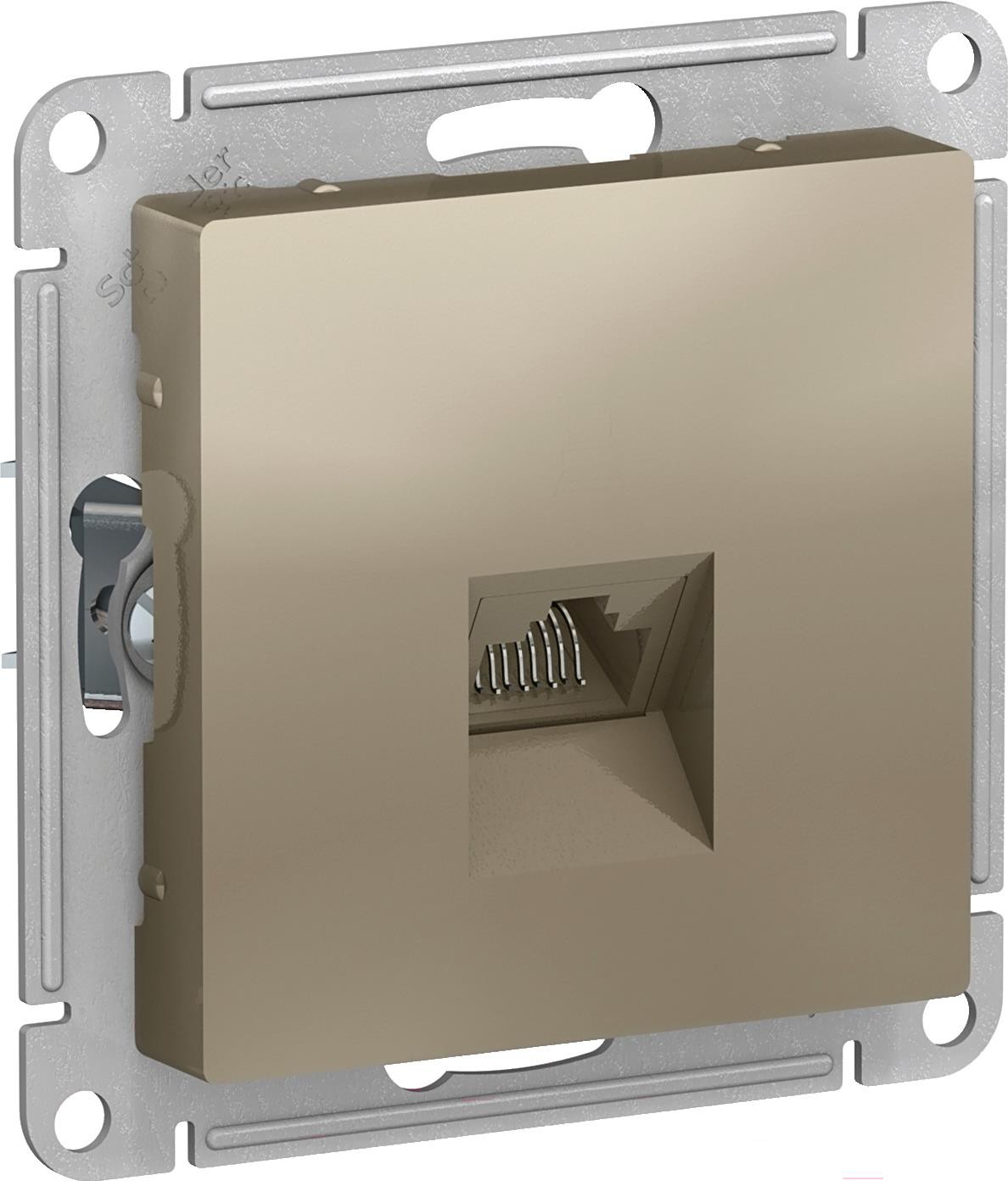 

Розетка Schneider Electric AtlasDesign шампань [ATN000583], Розетка Schneider Electric AtlasDesign ATN000583 шампань