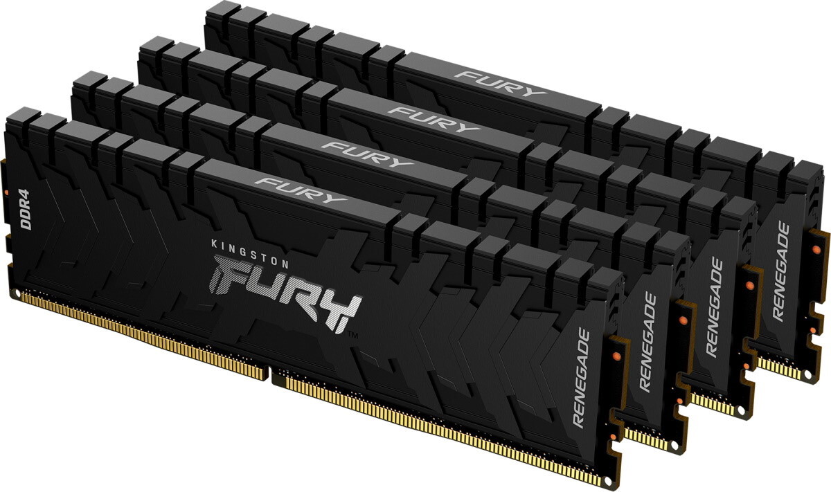 

Оперативная память Kingston DIMM 64GB PC21300 DDR4 [KF426C13RB1K4/64], Оперативная память Kingston Fury Renegade 4x16GB DDR4 PC4-21300 (KF426C13RB1K4/64)