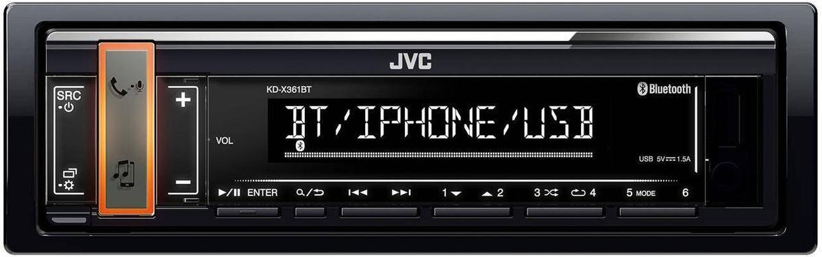 

Бездисковая автомагнитола JVC KD-X361BT, KD-X361BT