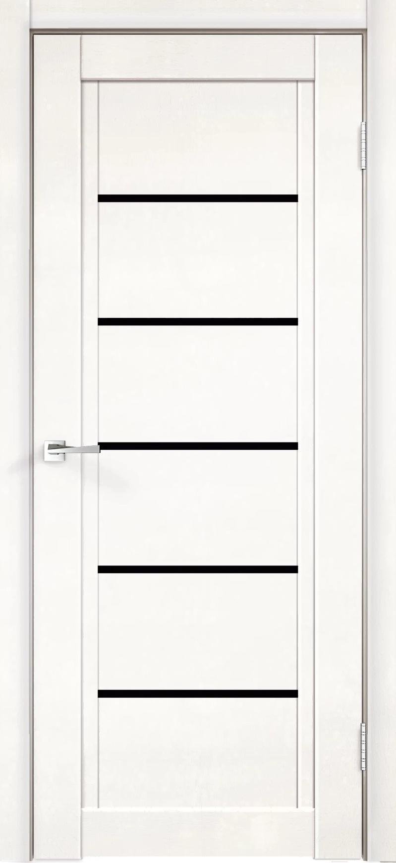 

Дверь межкомнатная Velldoris Next 1 60x200 белый эмалит, лакобель черный, Next 1 60x200