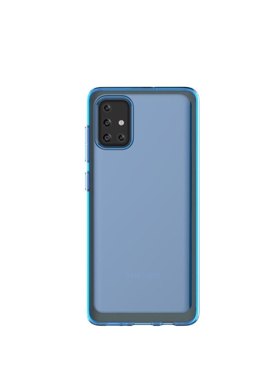 

Чехол для телефона Samsung Araree A cover A71 синий [GP-FPA715KDALR], A cover для Samsung A71