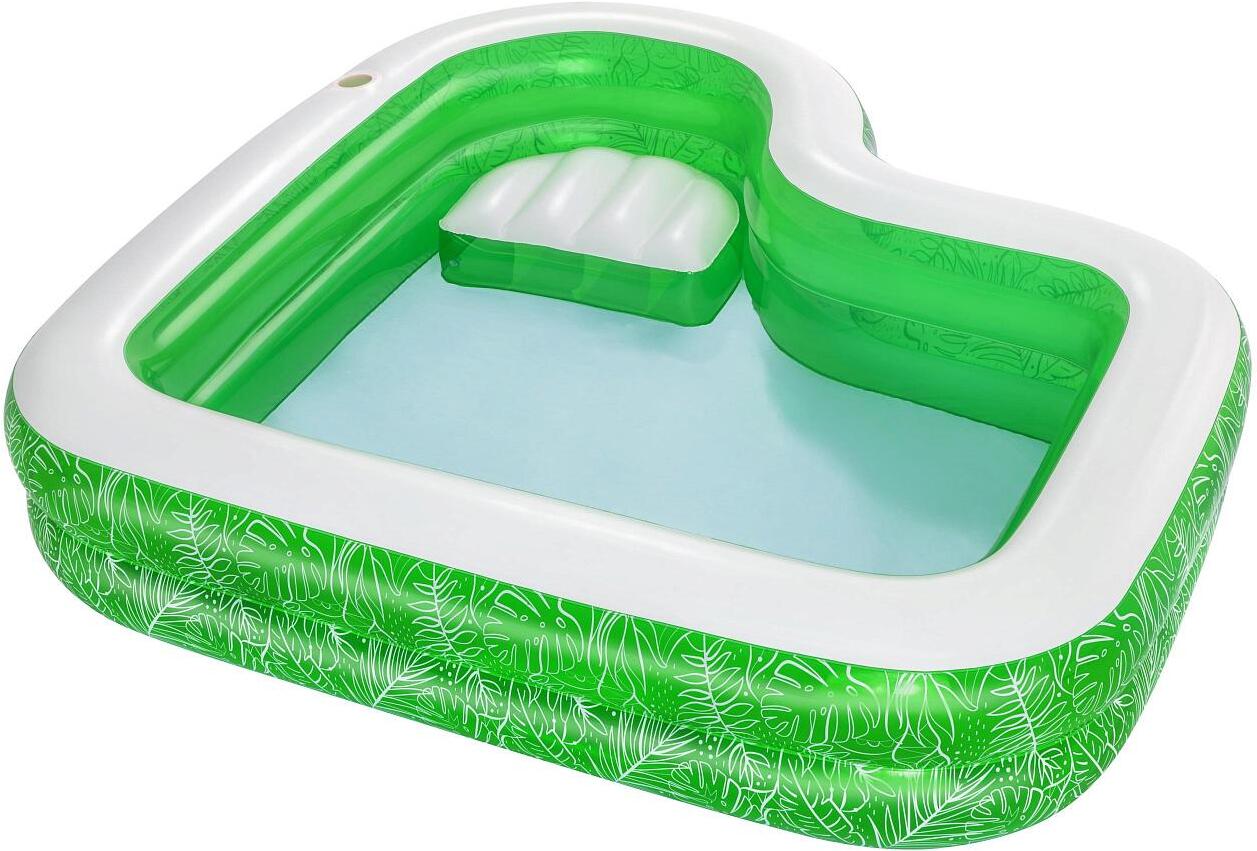 

Надувной бассейн Bestway Tropical Paradise Family Pool 231x231x51 см, 282 л [54336], Надувной бассейн Bestway Tropical Paradise Family Pool 231x231x51 см 54336
