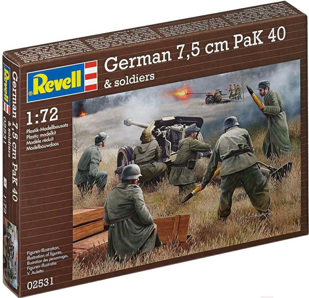 

Сборная модель Revell Немецкое противотанковое орудие PaK40 [02531], Немецкое противотанковое орудие PaK40