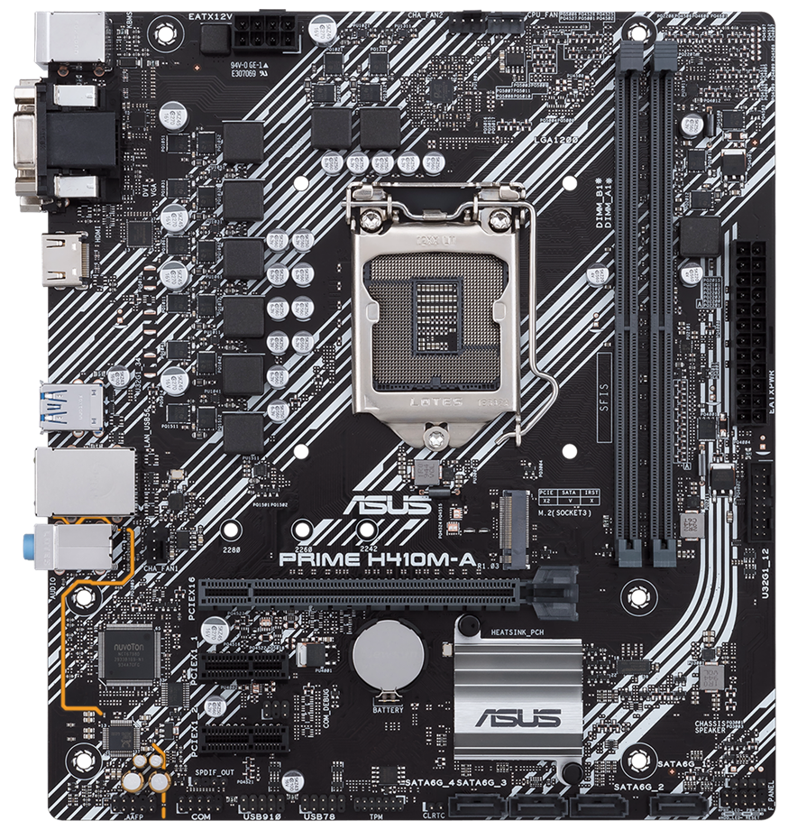 

Материнская плата ASUS PRIME H410M-A/CSM, Материнская плата ASUS Prime H410M-A/CSM