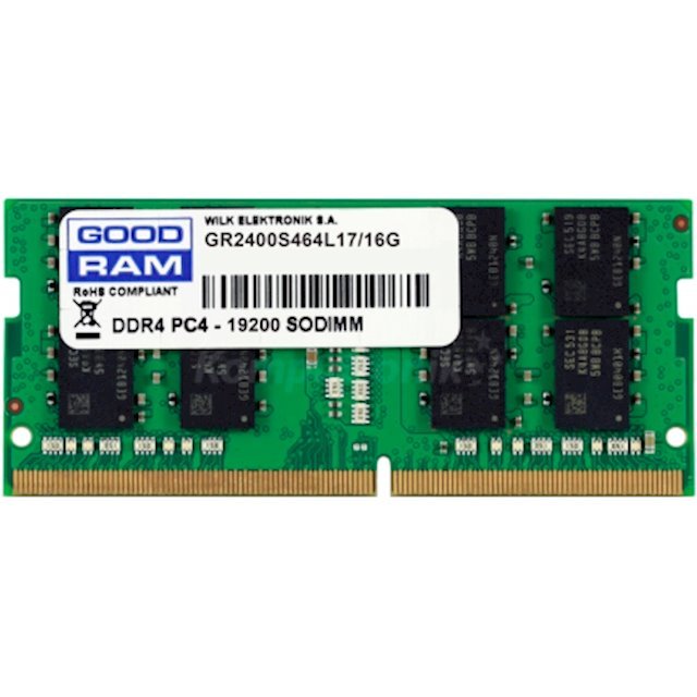 

Оперативная память DDR4 Goodram GR2400S464L17/16G, DDR4 PC4-19200