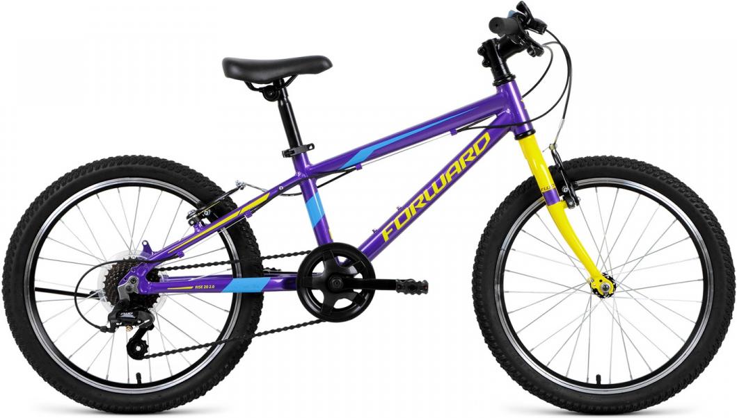 

Велосипед детский Forward Rise 20'' 2.0 фиолетовый/желтый [RBKW01607004], Rise 20 2.0