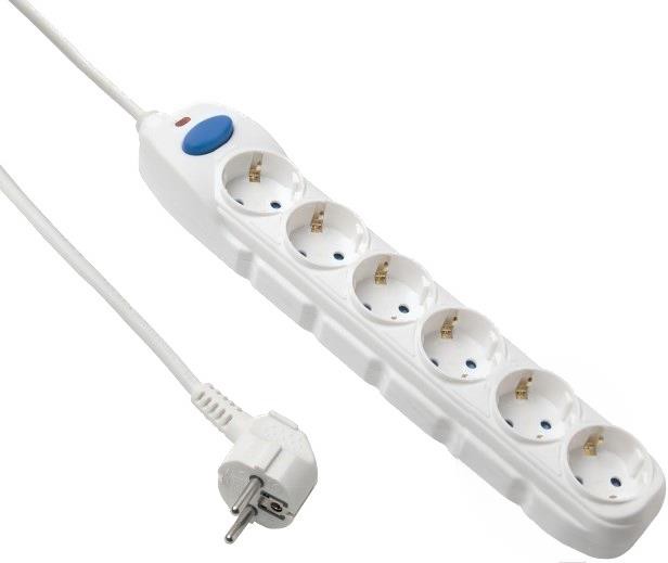 

Удлинитель Electraline 62172 (5м, белый), Сетевой фильтр Electraline 62172 5м белый