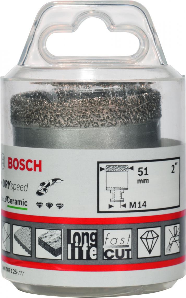 

Алмазная коронка Bosch 2.608.587.125, М 51мм Dry Speed