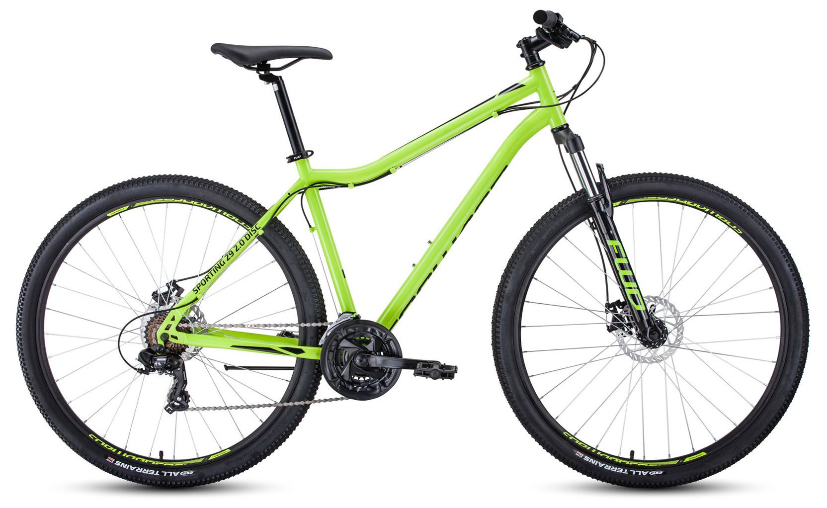 

Велосипед Forward Sporting 29'' 2.0 Disc рама 17 дюймов 2020 светло-зеленый/черный, Sporting 29 2.0 Disc 2020 17'