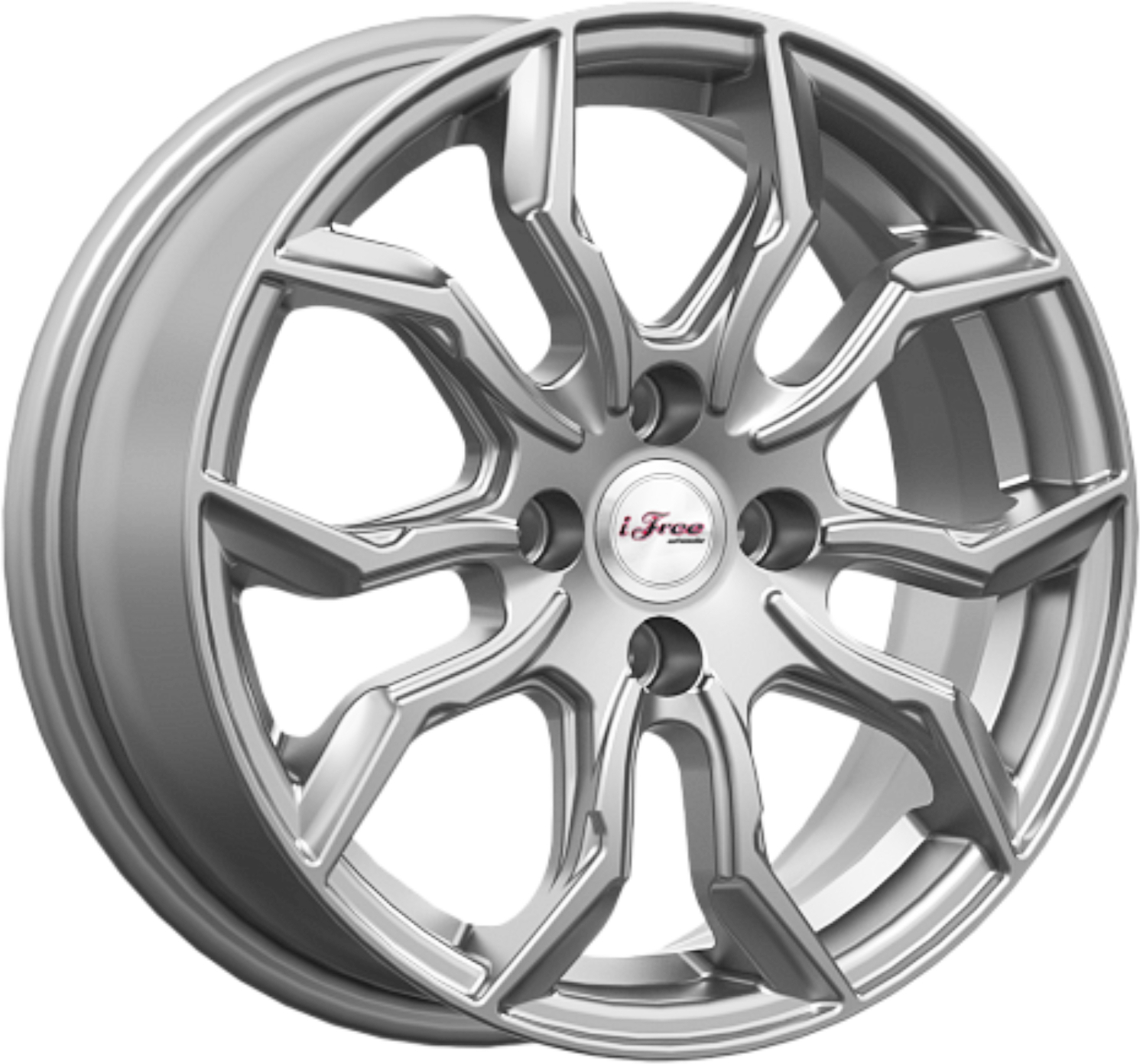 

Автомобильные диски iFree Бохо 6.0x15 4/100 ET40 d-60.1 хай вэй (745503)