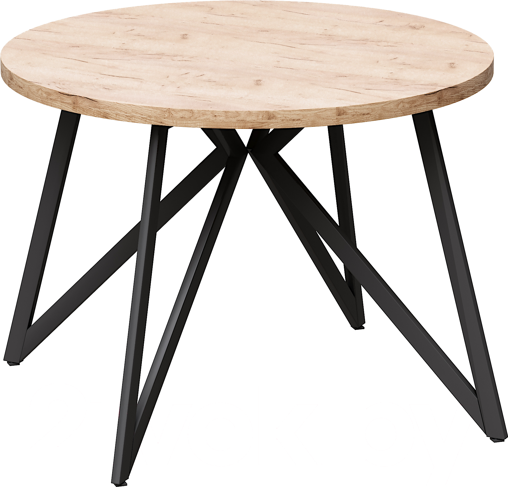 

Стол Millwood Женева Л D100x75 дуб табачный Craft/металл черный