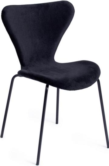 

Стул TetChair Jacobsen SOFT mod DC 103 металл/флок черный, Jacobsen SOFT mod DC 103 металл/флок