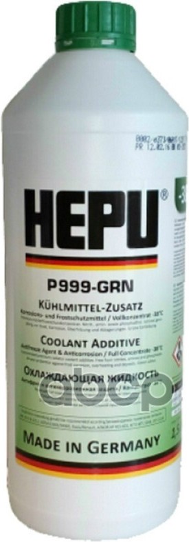 

Антифриз Hepu Концентрат P999-GRN (1.5л, зеленый), Антифриз Hepu Концентрат P999-GRN 1.5л зеленый
