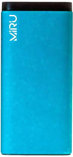 

Портативное зарядное устройство Miru 10000 mAh синий изумруд [3003], 10000 mAh