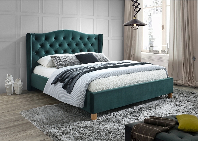 

Кровать Signal ASPEN VELVET зеленый [ASPENV160ZD], Кровать Signal Aspen Velvet 160x200 (зеленый)