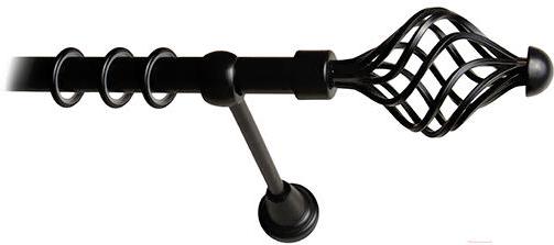 

Карниз Lm Decor Вираж 098 1р гладкий 25мм 2м черный матовый, Вираж 098 1р гладкий 25мм 2.0м