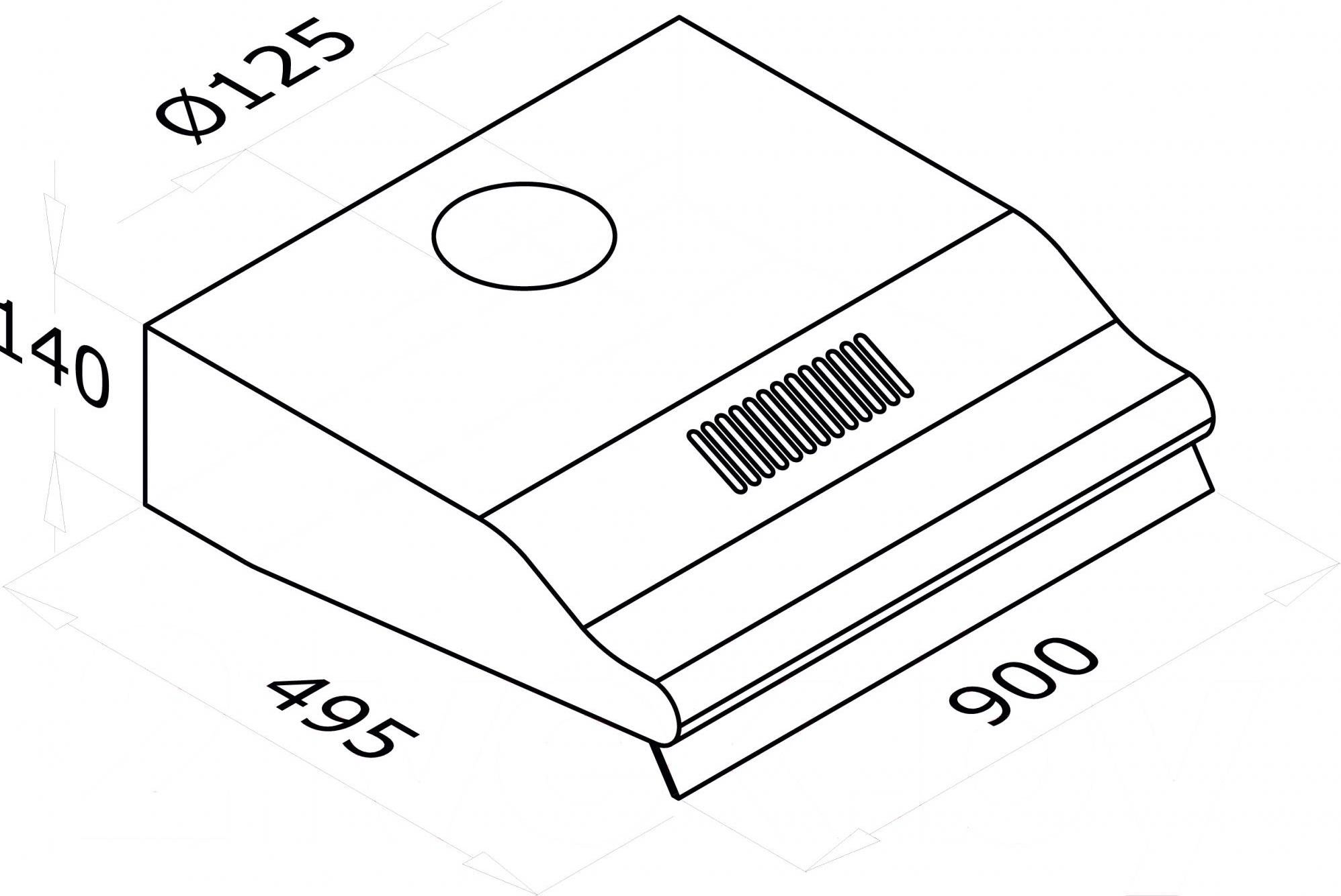 

Вытяжка CATA P-3290/B Inox [02027302], P-3290/B