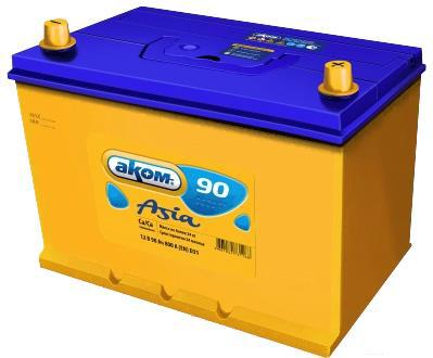 

Аккумулятор AKOM Asia Евро СТ-90VL 90 А/ч