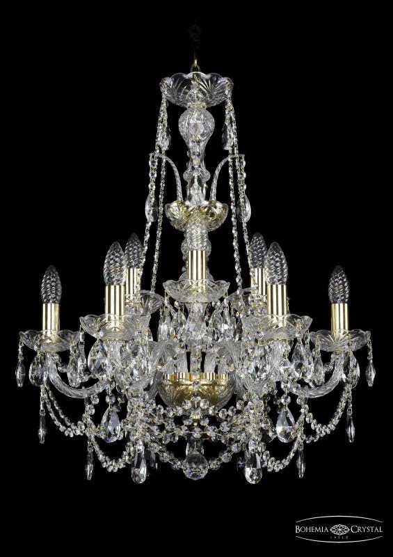 

Подвесная люстра Bohemia Ivele Crystal 1411/6+3/195/XL-65/G