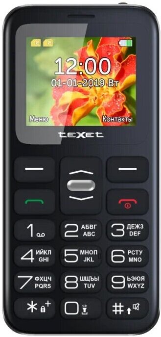 

Мобильный телефон TeXet TM-B209 черный, Мобильный телефон TeXet TM-B209 (черный)