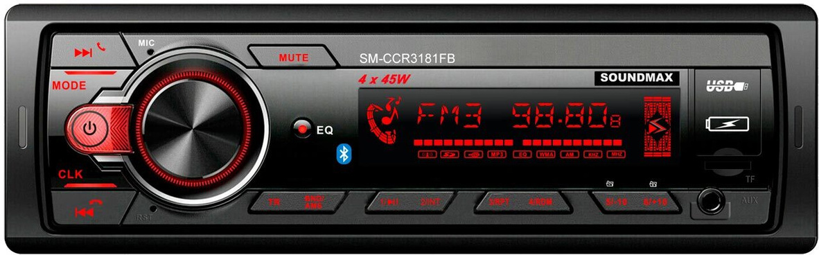 

Автомагнитола Soundmax SM-CCR3181FB черный