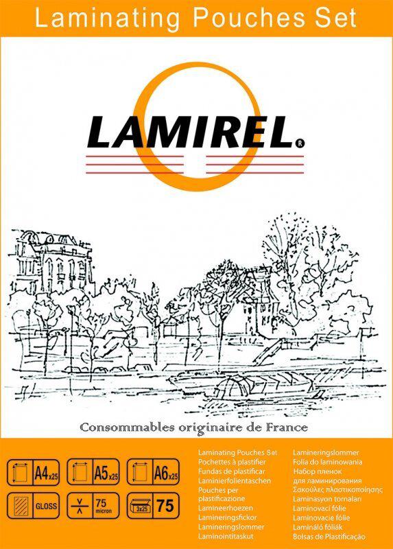 

Пленка для ламинирования Lamirel LA-78787 А4, A5, A6 по 25 шт, 75 мкм 75 шт, LA-78787 А4, A5, A6 по 25 шт, 75 мкм 75 шт