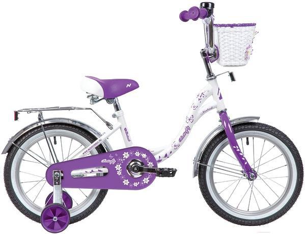 

Велосипед детский Novatrack Butteerfly 14'' белый/фиолетовый [147BUTTERFLY.WVL20], Butteerfly детский